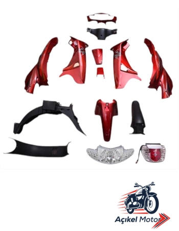 KAPORTA SET [KIRMIZI] [FAR+STOP DAHİL] MONDIAL SFC #65491